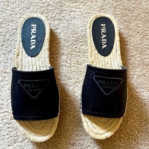 NIB Prada Slides, Size 37